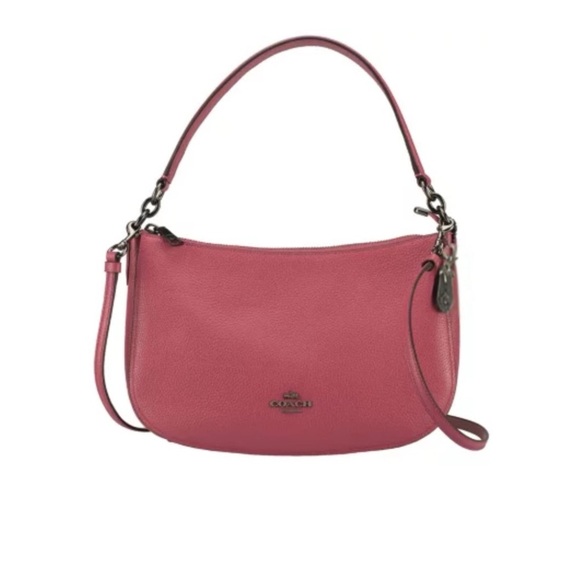 NEW!! Coach Chelsea Polished Pebble Leather Crossbody Satchel – Rose (NWOT) - Picture 2 of 10